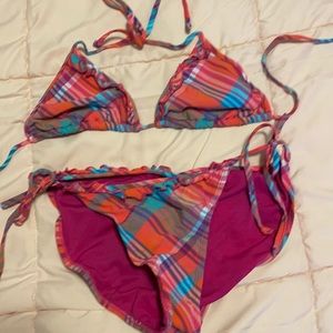 Plaid bathing suit